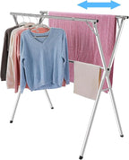 funest Drying Rack Clothing, 79 Inches Adjustble & Foldable Laundry Drying Rack - Image 9