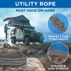 TECEUM Cotton Rope 3/16” – 50 FT – Strong All-Purpose Braided Rope – Natural - Image 6