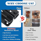 Alise Flip Latch, Gate Latches Slide Bolt Latch Safety Door Lock Catch - Image 5