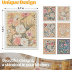 JOYMOOP 12 Pack Decorate Cleaning Cloth, Reusable Absorbent Dish Towels - Image 2