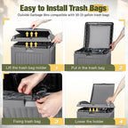 Devoko 33 Gallon Outdoor Trash Can - Image 3