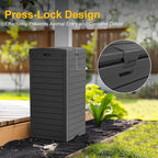 Outdoor Trash Can Waterproof Resin Garbage Bin, 31 Gallon - Image 6
