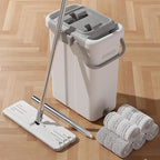 JOYMOOP Mop and Bucket with Wringer Set, Flat Squeeze Mop with Bucket, Dust Mop - Image 9