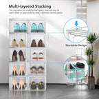 12 Pack Hard Sturdy Thickened Rigid XX Large Shoe Storage Organizer - Image 3