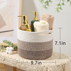Small Basket for Organizing | Cube Shelf Closet Storage Baskets | 9.7×9.7×7.1” - Image 3