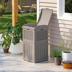 Patiowell 36 Gallon Outdoor Trash Can, Resin Outdoor Garbage Can - Image 3