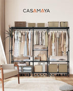 Clothes Rack, Portable Closet, 71.7 Inch Large Capacity Wardrobe Closet - Image 2
