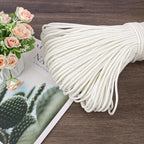 500 Feet 1/4 Inch White Polyester Rope, 6 mm Polypropylene Utility Rope - Image 4