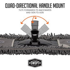 SWOPT 18” Microfiber Dust Mop + 60" Steel Handle, Combo — Dust Mop Head - Image 9