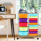 GOFLAME 15-Drawer Rolling Storage Cart, Utility Cart - Image 2