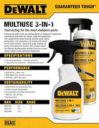 DEWALT 3 in 1 Multi Purpose Biodegradable Penetrating Oil – Professional Grade - Image 3