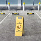 Stainless Steel No Parking Sign Portable Foldable Handle 2-Pack - Image 3