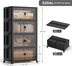 Jalove 120Gal Large Storage Bins - Image 2