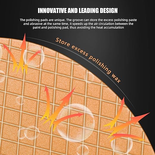 SPTA Buffing Polishing Pads, Compound Buffing Sponge Pads Cutting Polishing Pad - Image 6
