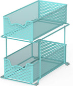 SIMPLE HOUSEWARE 2 Tier Sliding Cabinet Basket Organizer Drawer - Image 4