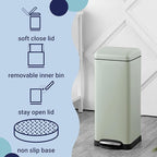 happimess HPM1007E Betty Retro 8-Gallon Step-Open Trash Can - Image 4