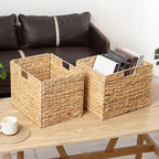 Storage Baskets，Wicker Baskets, Hyacinth Basket - Image 6