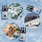 Essential Oils Set, Warm Woollen Blanket, Balsam Fir, Snow Walk, Sleigh Ride - Image 5