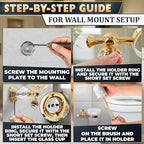 Gold Stainless Steel Toilet Brush - Image 6