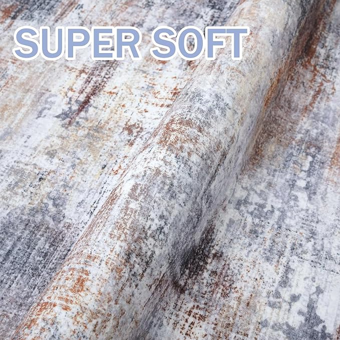 IOHOUZE Abstract Runner Rug 2x6 Ft Washable Runners - Image 6