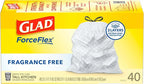 Glad ForceFlex Tall Kitchen Drawstring Trash Bags, 13 Gal, Fragrance Free - Image 9