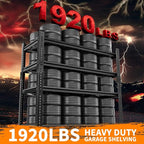 Storage Shelves Heavy Duty 4 PCS, 4-tier Adjustable Metal Industrial Utility - Image 4