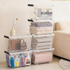 Citylife 54 QT Clear Plastic Storage Bins - Image 2