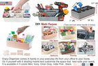 2 PACK - Portable DIY 8 Dividers Durable Plastic Tote Tool & Supply Cleaning - Image 5