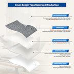 KING MOUNTAIN Linen Repair Patches, Self-Adhesive Fabric Patches, 4 X 63 inch - Image 3
