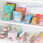 Plastic Food Storage 6 Pack Clear Container Bin - Image 6