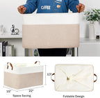 DULLEMELO Extra Large Baskets for Organizing, Foldable Blanket Basket Living - Image 2