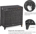 Laundry Hamper with 3 Removable Liner Bags; 132L Handwoven Rattan Laundry - Image 5