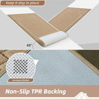 BEQHAUSE Door Mat 24" x 60", Non-Slip Door Mats Indoor Entryway Rugs Washable - Image 3