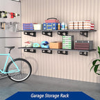 4-Pack 1.5x3FT Garage Shelving 17.7-inch-by-35.8-inch Wall Shelf Garage Storage - Image 4