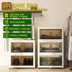 2 Tier Extra Large Stackable Storage Bins - Image 3