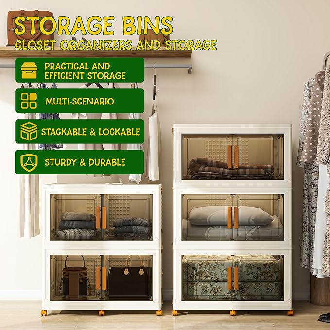 3 Tier Extra Large Stackable Storage Bins - Image 3