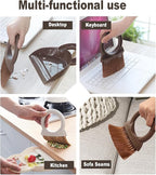 Round Handle Brush and Dustpan Set Small Broom & Dustpan Portable Handheld - Image 6