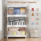 BROVIEW 400Qt Stackable Storage Bins - Image 4