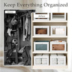 Criusia 6 Pack Linen Closet Organizers and Storage, Large Linen Closet Baskets - Image 2