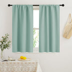 RYB HOME Dorm Curtains Room Darkening, 45 inch Length Privacy Window Treatment by RYBHOME