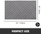 Door Mat Indoor Doormat, Entryway Rug Door Mats Non-Slip Rubber Backing - Image 2