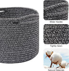 Small Basket for Organizing | Cube Shelf Closet Storage Baskets | 9.7×9.7×7.1” - Image 2