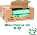 BioBag The Original Compostable Bag, 39 Gallon, 100% Certified Compostable - Image 5