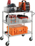 Finnhomy 3 Tier Heavy Duty Commercial Grade Utility Cart - Image 2