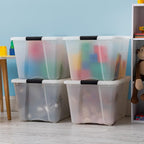 IRIS USA 54 Qt Stackable Plastic Storage Bins - Image 4