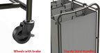 Simple Houseware Heavy Duty 3-Bag Laundry Sorter Rolling Cart, Dark Grey – - Image 5