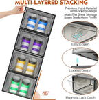 6 Pack Thicken Shoe Organizer Stackable, Upgraded Sturdy Shoe Storage Box - Image 2