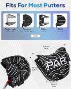 Big Teeth Golf Club Covers Full Set Driver Headcover Fairway Wood Hybrid Golf - Image 5