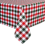 Classic Gingham Buffalo Xmas Tablecloth Fabric - Image 3
