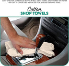 ZUPERIA Cotton Shop Towel – Multipurpose Cleaning Cloths Reusable Shop Rags - Image 7
